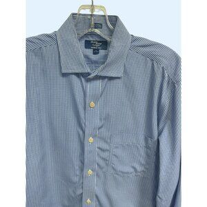J.Crew Thompson Shirt Blue & White Gingham Wrinkle-Free Button-Up Long Sleeve Co